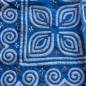 ⚜️ HMONG Hand- Made Embroidered WALL HANGING  17” X 17”